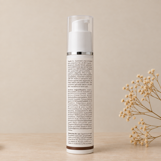 SUNSHIELD - Invisible Sunscreen Gel SPF 50 PA+++ – UVA + UVB Protection
